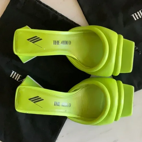 The Attico Neon Green Heels - Picture 3 of 4
